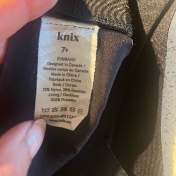 Knix Sz 7+ WingWoman Contour Bra in Black 36F 36G 38F 38G - Picture 9 of 15